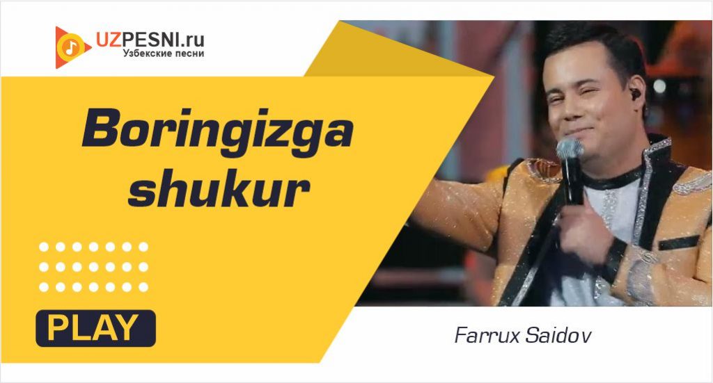Farrux Saidov - Boringizga shukur
