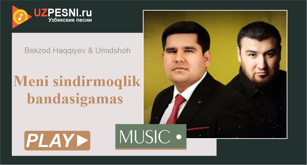 Bekzod Haqqiyev & Umidshoh - Meni sindirmoqlik bandasigamas